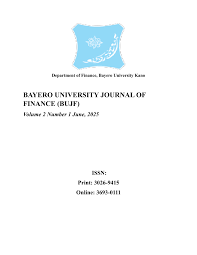 Bayero University Journal of Finance